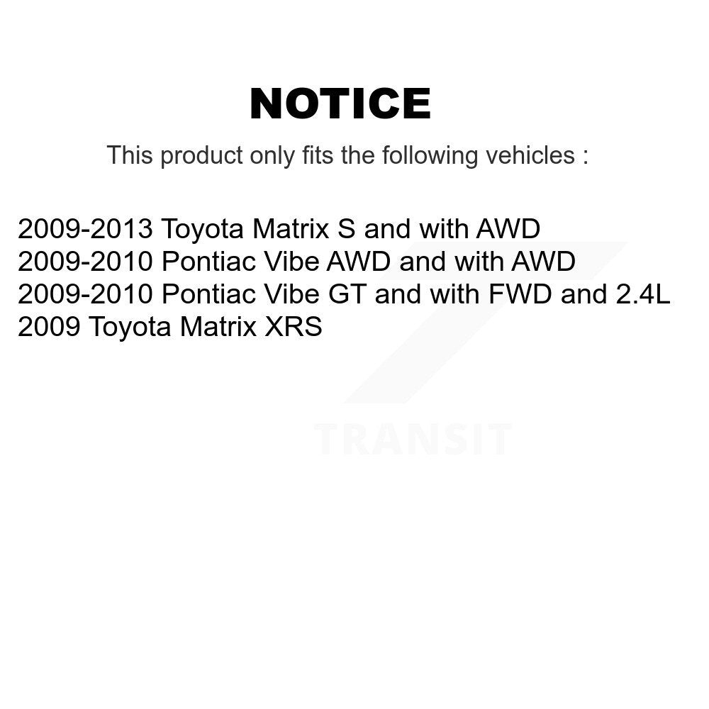 Front Rear Ceramic Pads And Disc Brake Rotors Kit For Toyota Matrix Pontiac Vibe K8A-102970