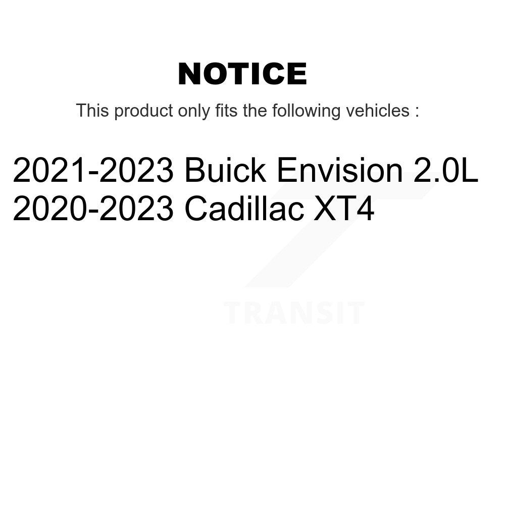 Front Rear Ceramic Pads And Disc Brake Rotors Kit For Buick Envision Cadillac XT4 K8A-103142