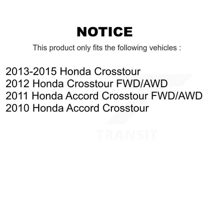 Front Rear Ceramic Pads And Disc Brake Rotors Kit For Honda Accord Crosstour K8A-103384