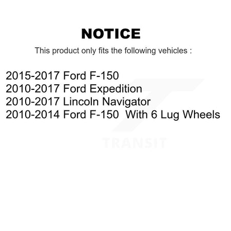 Front Disc Brake Rotors Semi-Metallic Pad Kit For Ford F-150 Expedition Lincoln Navigator K8A-103771