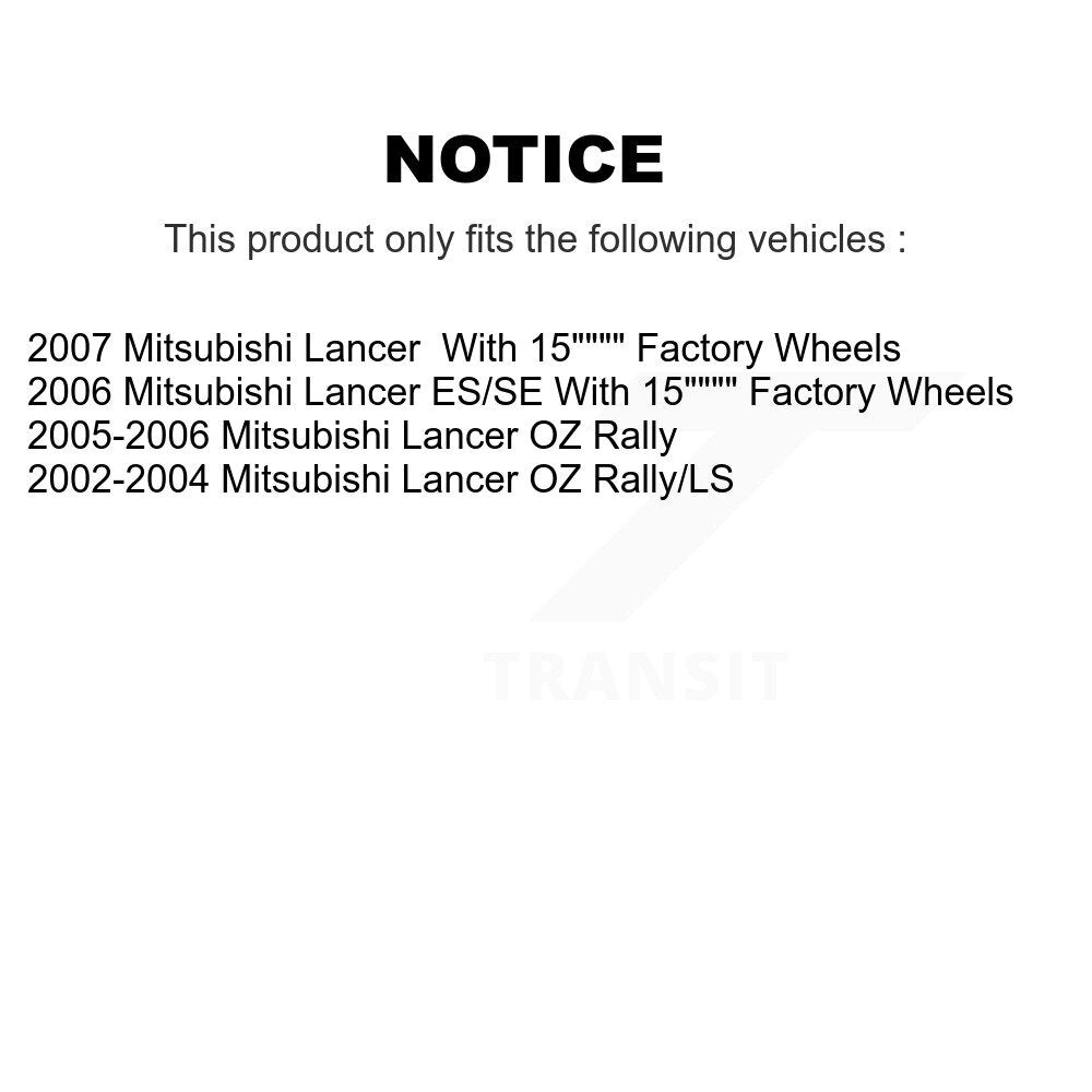 Front Disc Brake Rotors And Ceramic Pads Kit For Mitsubishi Lancer K8A-104004