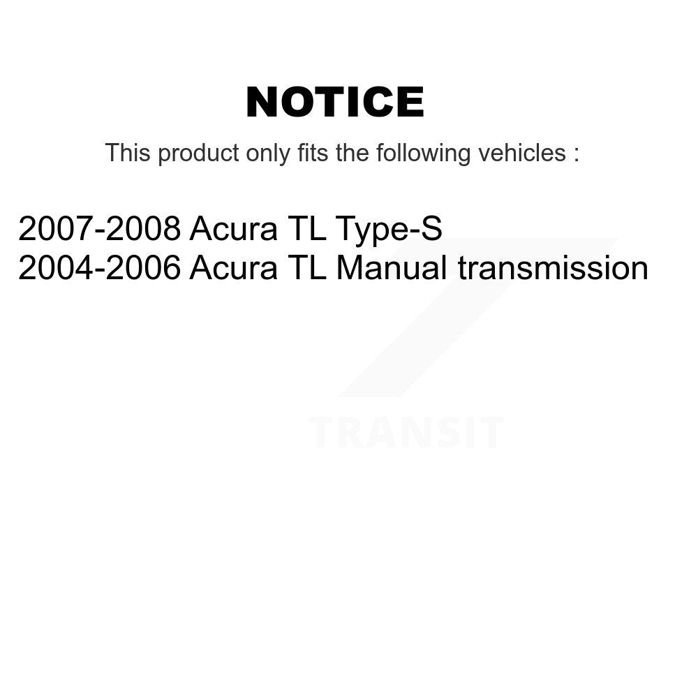 Front Disc Brake Rotors And Semi-Metallic Pads Kit For Acura TL K8A-104049