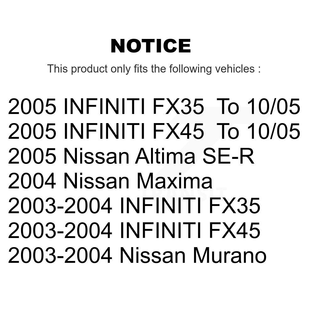 Front Disc Brake Rotor Ceramic Pad Kit For Nissan Altima Murano INFINITI Maxima FX35 FX45 K8A-104307