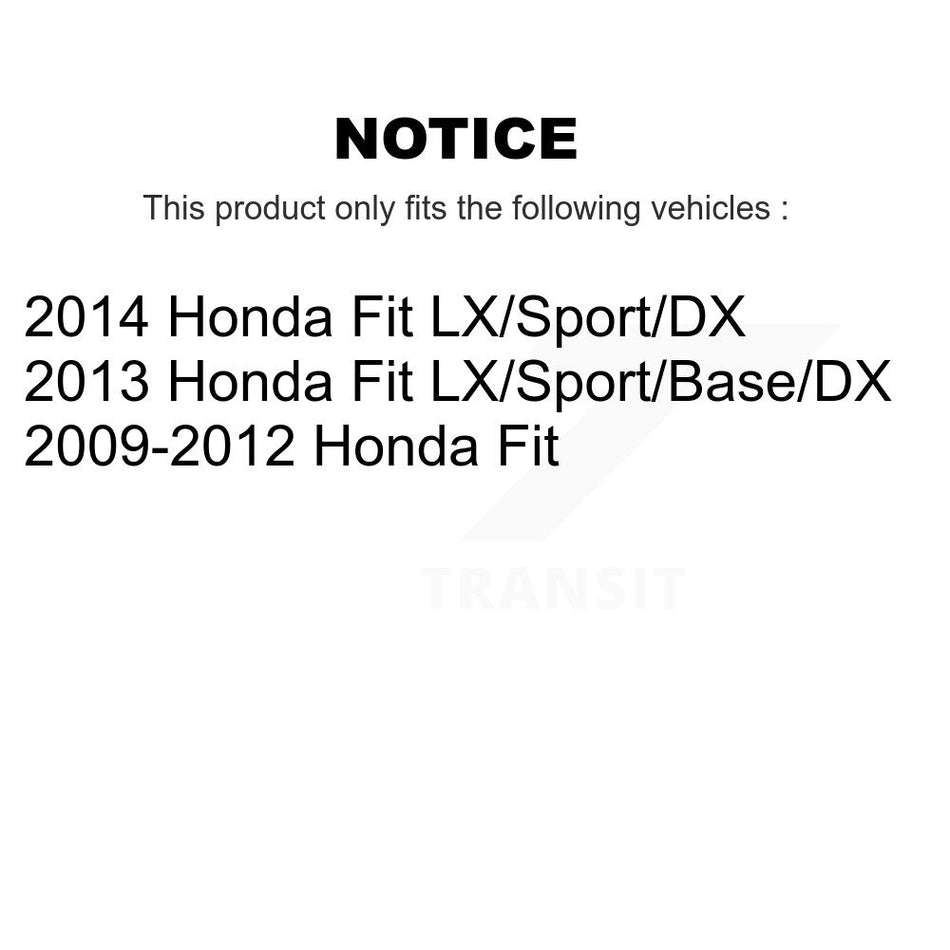 Front Disc Brake Rotors And Ceramic Pads Kit For Honda Fit K8A-104590
