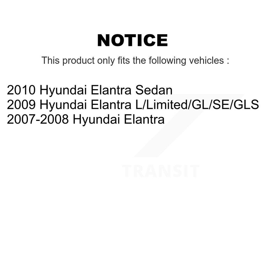 Front Disc Brake Rotors And Ceramic Pads Kit For Hyundai Elantra K8A-104683