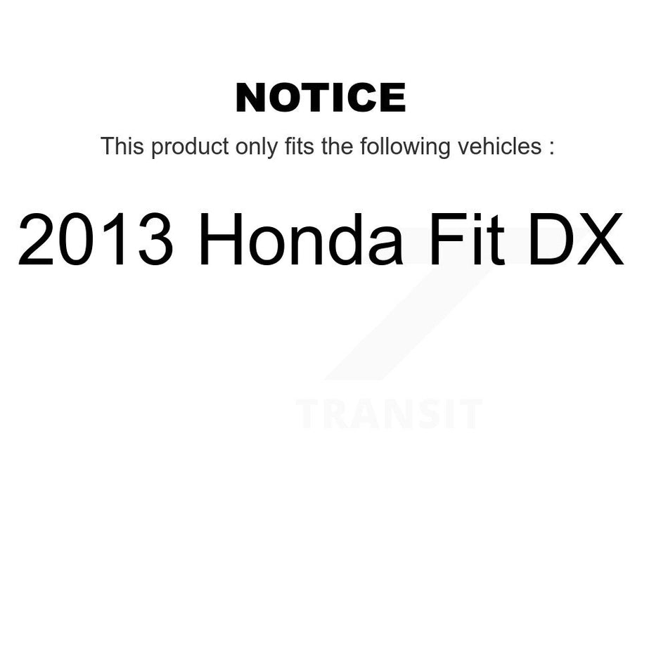 Front Rear Disc Brake Rotors Ceramic Pads And Drum Kit For 2013 Honda Fit DX K8A-104964