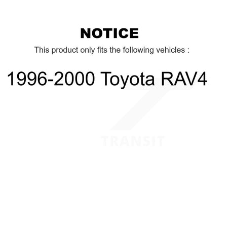 Front Rear Disc Brake Rotors Ceramic Pads And Drum Kit For 1996-2000 Toyota RAV4 K8A-105108