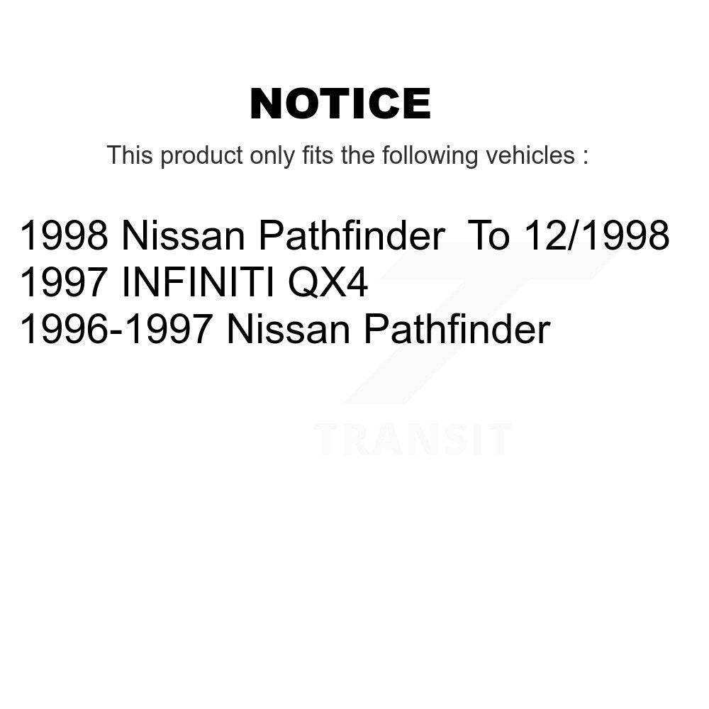 Front Rear Disc Brake Rotors Ceramic Pads And Drum Kit For Nissan Pathfinder INFINITI QX4 K8A-105166