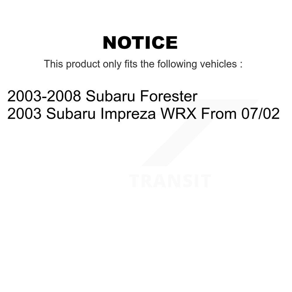 Front Rear Disc Brake Rotors Ceramic Pads And Drum Kit For Subaru Forester Impreza K8A-105175