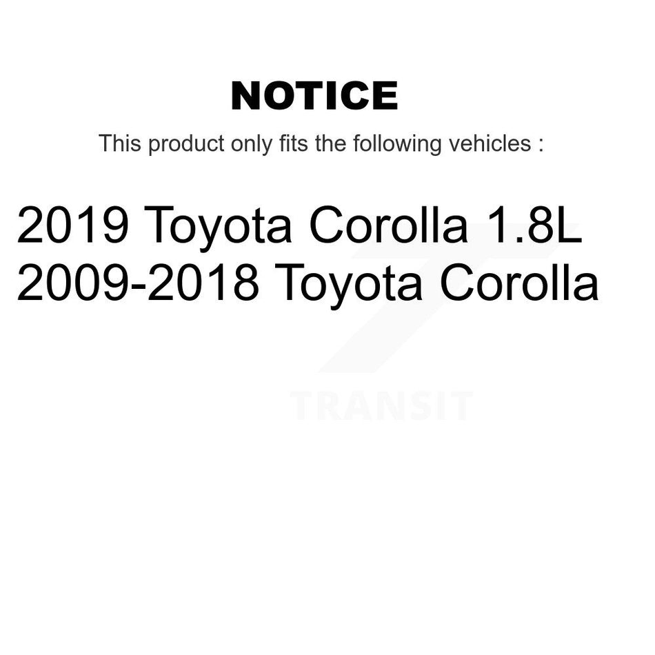 Front Rear Disc Brake Rotors Ceramic Pads And Drum Kit For Toyota Corolla K8A-105199