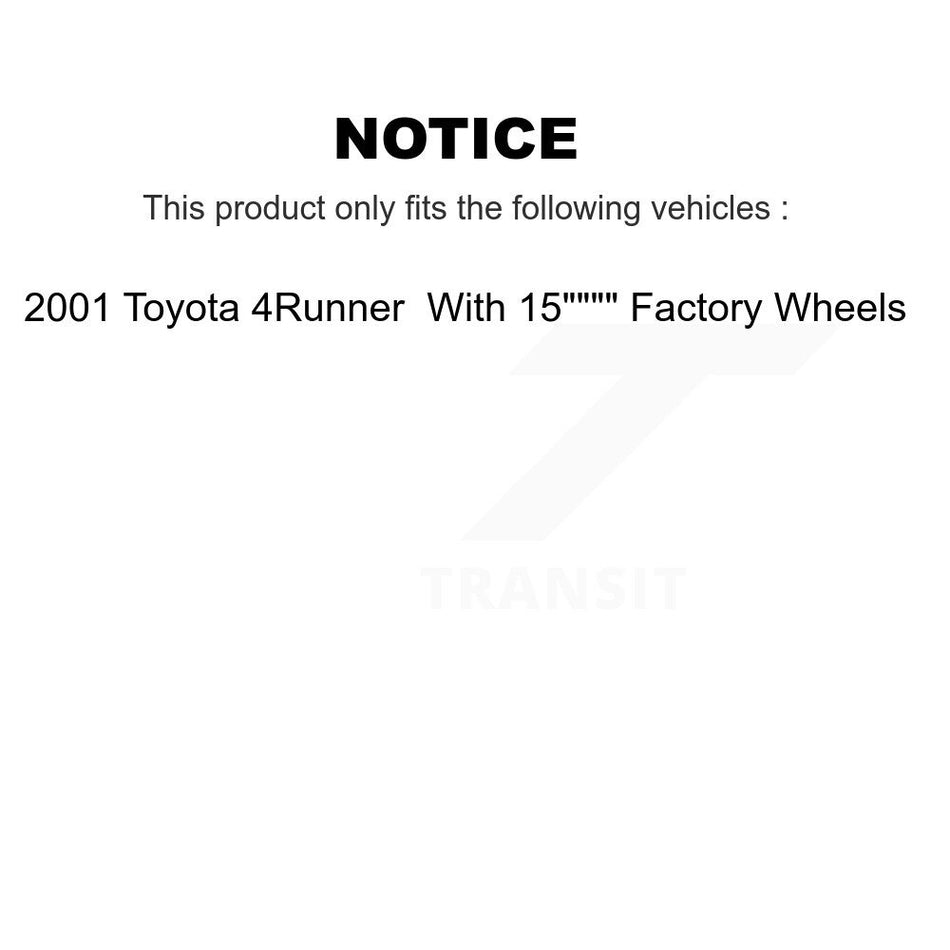Front Rear Disc Brake Rotors Ceramic Pads And Drum Kit (7Pc) For Toyota 4Runner K8A-106060