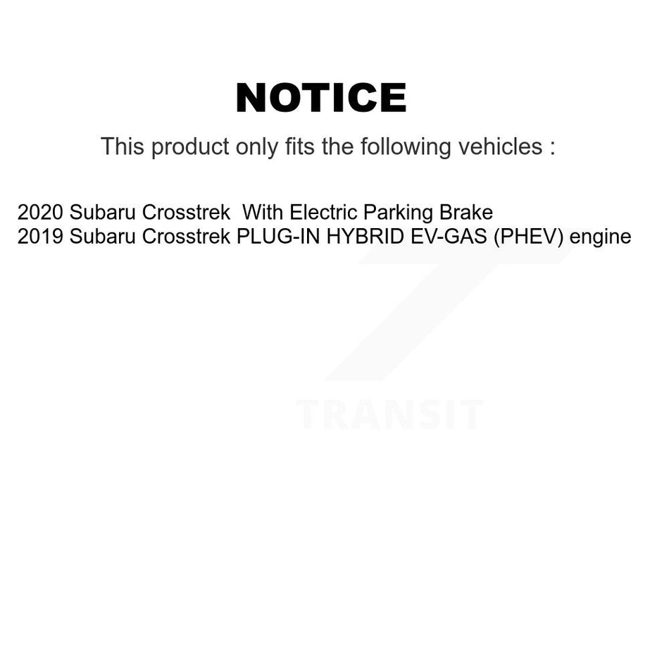 Rear Disc Brake Rotors And Ceramic Pads Kit For Subaru Crosstrek K8A-106170