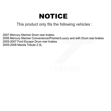 Front Rear Semi-Metallic Pad & Disc Brake Rotor Kit For Ford Escape Mazda Tribute Mercury K8A-106352