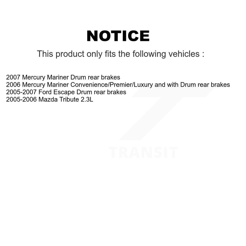 Front Rear Semi-Metallic Pad & Disc Brake Rotor Kit For Ford Escape Mazda Tribute Mercury K8A-106352