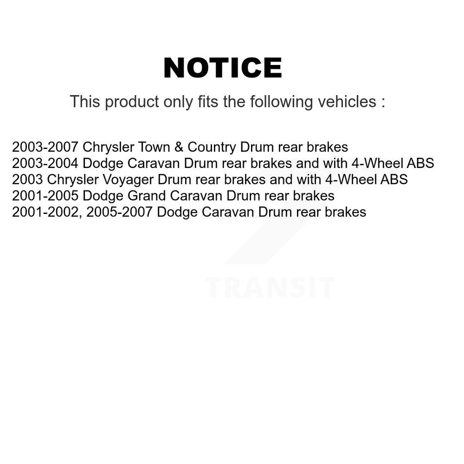 Front Rear Semi-Metallic Pad Disc Brake Rotor Kit For Dodge Caravan Grand Chrysler Town & K8A-106479