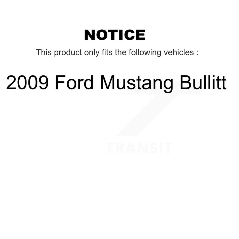 Front Rear Ceramic Pads And Disc Brake Rotors Kit For 2009 Ford Mustang Bullitt K8A-106695