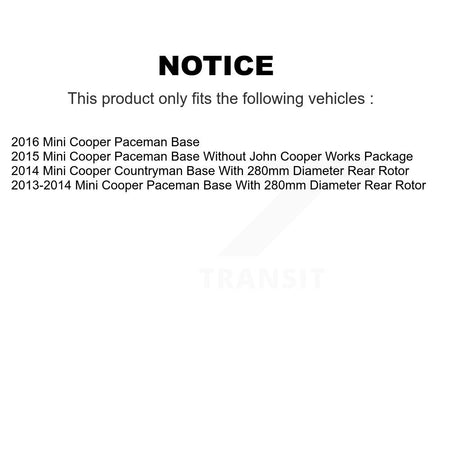 Front Semi-Metallic Rear Ceramic Pad & Brake Rotor Kit For Mini Cooper Countryman Paceman K8A-106864