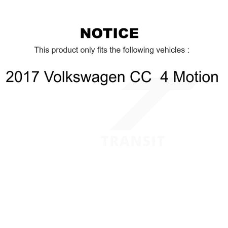 Front Rear Ceramic Pads And Disc Brake Rotors Kit For 2017 Volkswagen CC 4 Motion K8A-106892