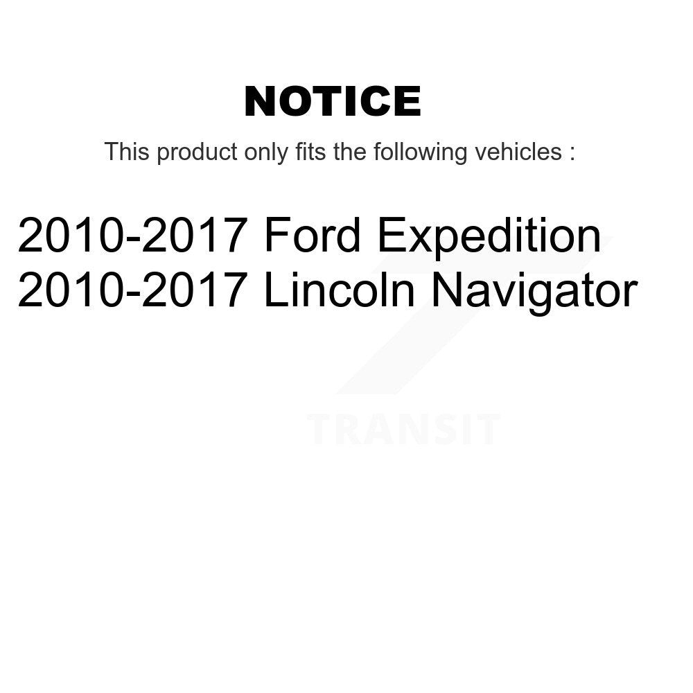 Front Ceramic Rear Semi-Metallic Pad And Disc Brake Rotor Kit For Ford Expedition Lincoln K8A-107390