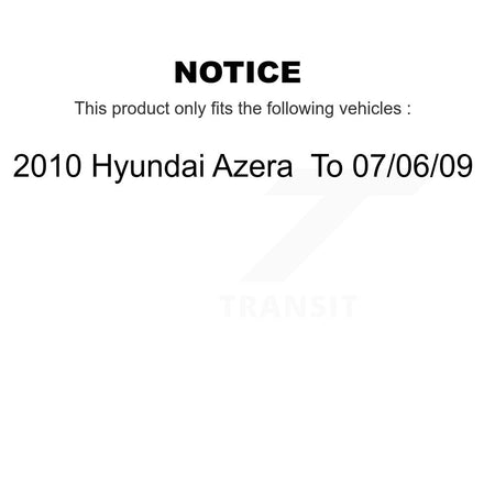 Rear Disc Brake Rotors And Ceramic Pads Kit For 2010 Hyundai Azera To 07 06 09 K8A-107484