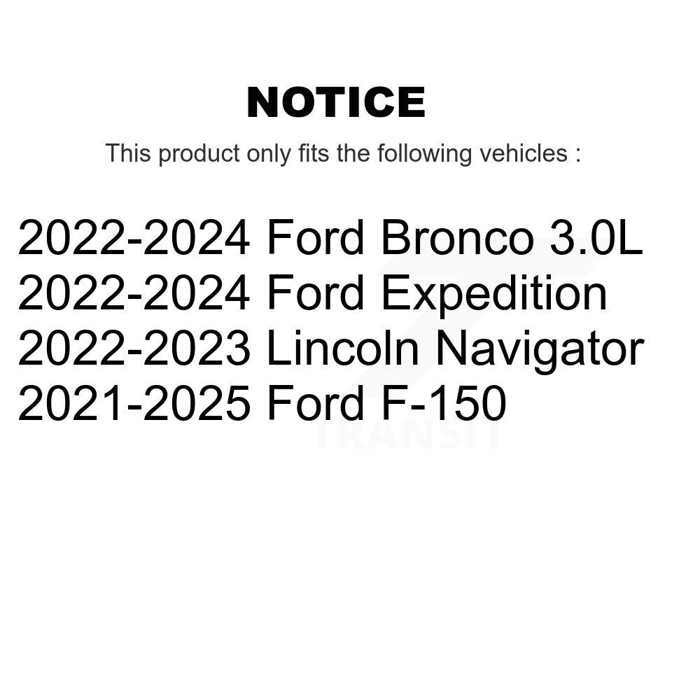 Front Disc Brake Rotor And Semi-Metallic Pad Kit For Ford F-150 Bronco Expedition Lincoln K8A-107873