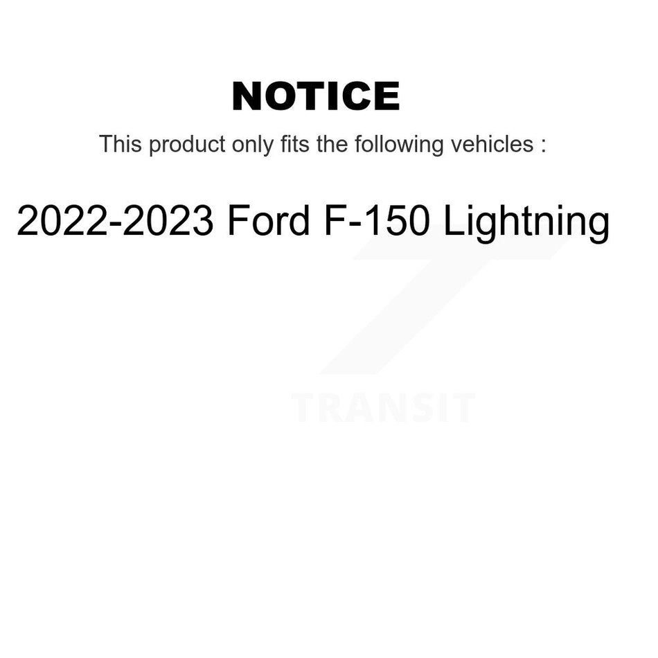 Front Disc Brake Rotors And Ceramic Pads Kit For 2022-2023 Ford F-150 Lightning K8A-107894