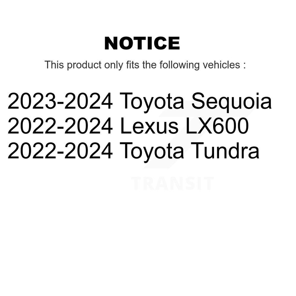 Front Disc Brake Rotors And Ceramic Pads Kit For Toyota Tundra Lexus LX600 Sequoia K8A-107898