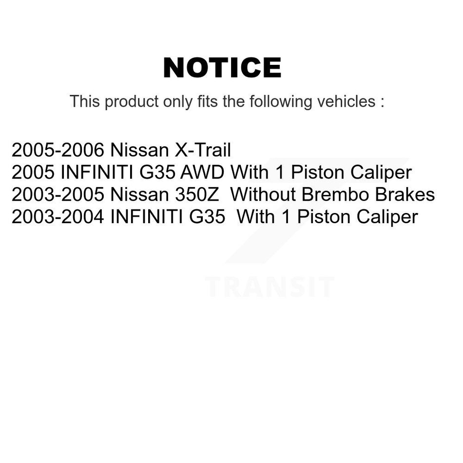 Rear Disc Rotors Ceramic Pads And Parking Brake Shoes Kit For INFINITI G35 Nissan 350Z K8A-108222