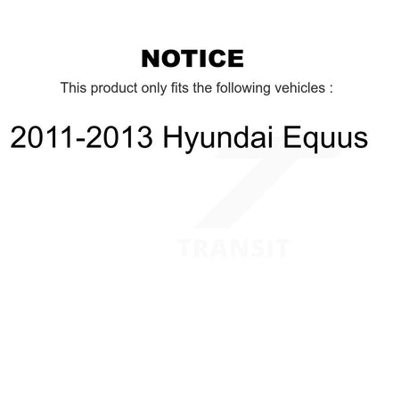 Rear Disc Rotors Ceramic Pads And Parking Brake Shoes Kit For 2011-2013 Hyundai Equus K8A-108348
