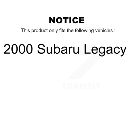 Rear Disc Rotors Semi-Metallic Pads And Parking Brake Shoes Kit For 2000 Subaru Legacy K8A-108424