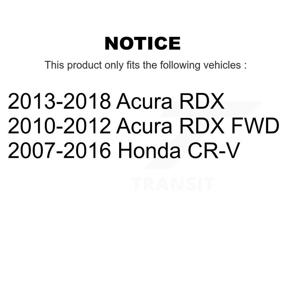Rear Disc Rotors Ceramic Pads And Parking Brake Shoes Kit For Honda CR-V Acura RDX K8A-108458