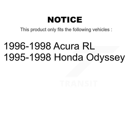 Rear Disc Rotors Ceramic Pads And Parking Brake Shoes Kit For Honda Odyssey Acura RL K8A-108570