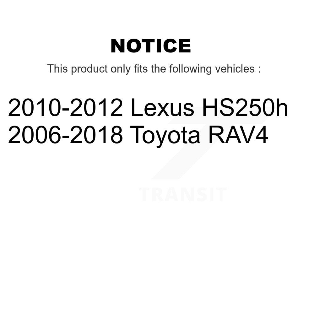 Rear Disc Rotors Ceramic Pads Parking Shoes And Hardware Kit For Toyota RAV4 Lexus HS250h K8A-108751