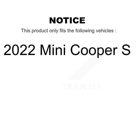 Front Disc Brake Rotors And Ceramic Pads Kit For 2022 Mini Cooper S K8A-109307