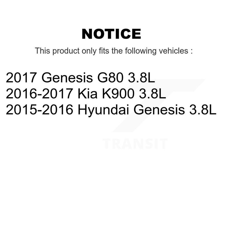 Front Disc Brake Rotors And Ceramic Pads Kit For Hyundai Genesis G80 Kia K900 3.8L K8C-100565
