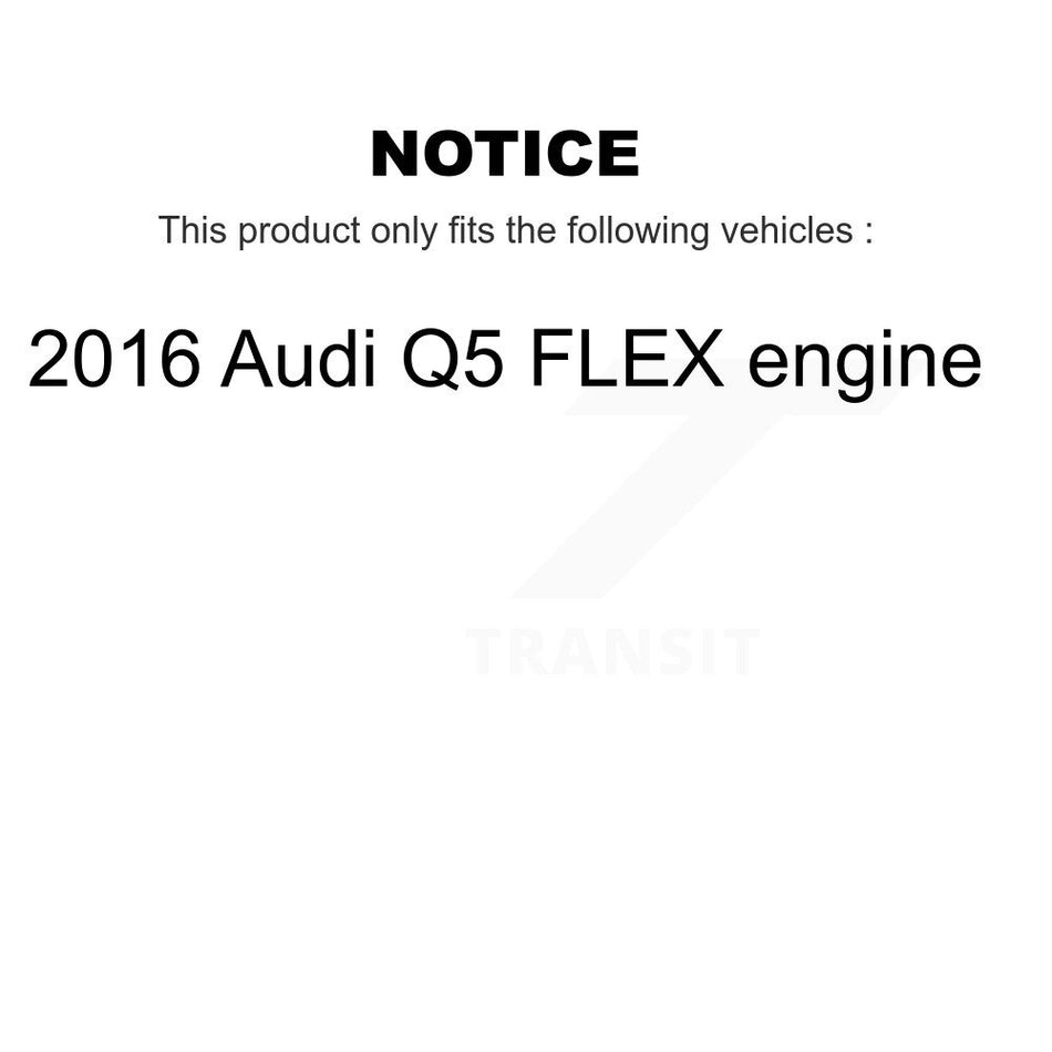 Front Rear Disc Brake Rotors And Ceramic Pads Kit For 2016 Audi Q5 FLEX engine K8C-101056