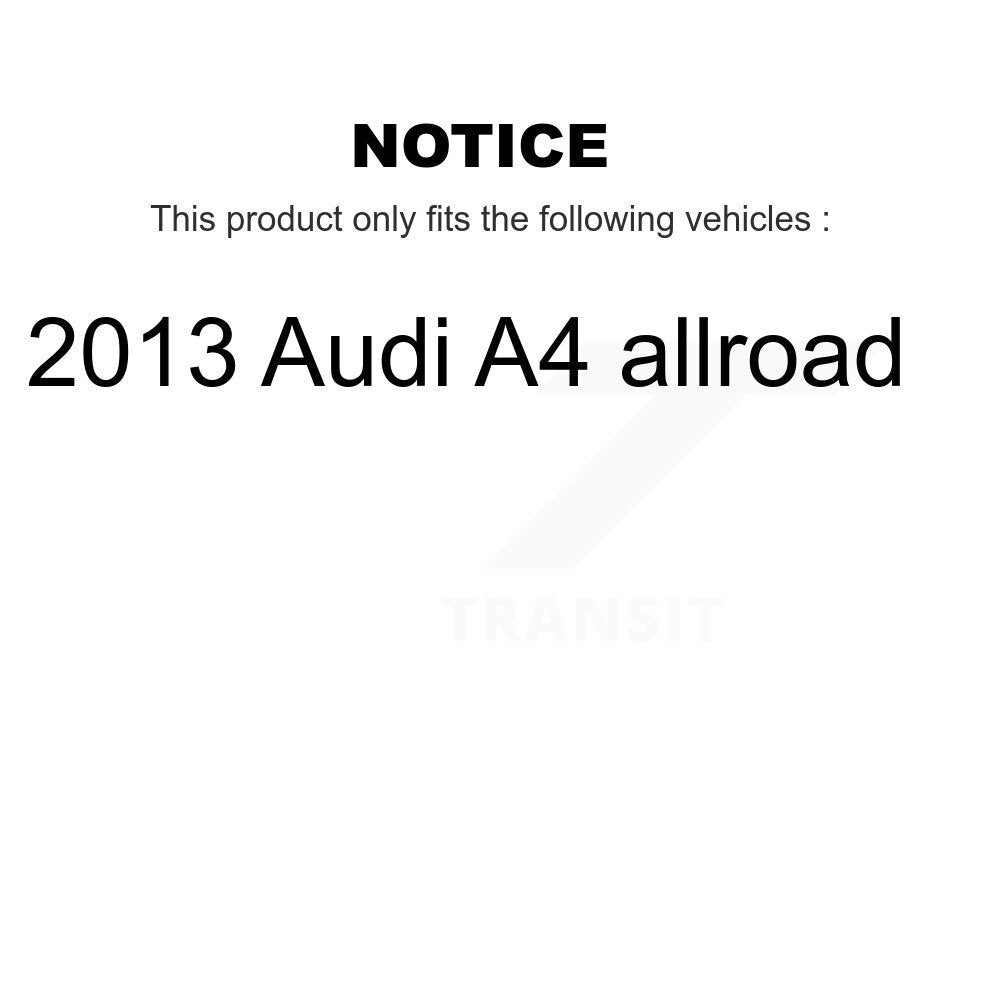 Front Rear Disc Brake Rotors And Ceramic Pads Kit For 2013 Audi A4 allroad K8C-101071