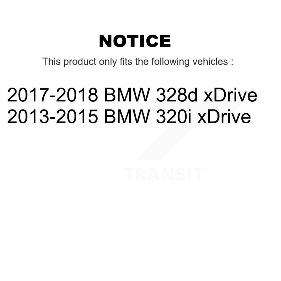 Front Rear Disc Brake Rotors And Ceramic Pads Kit For BMW 328i xDrive 320i 330i 428i 430i Gran Coupe 328d GT K8C-101308