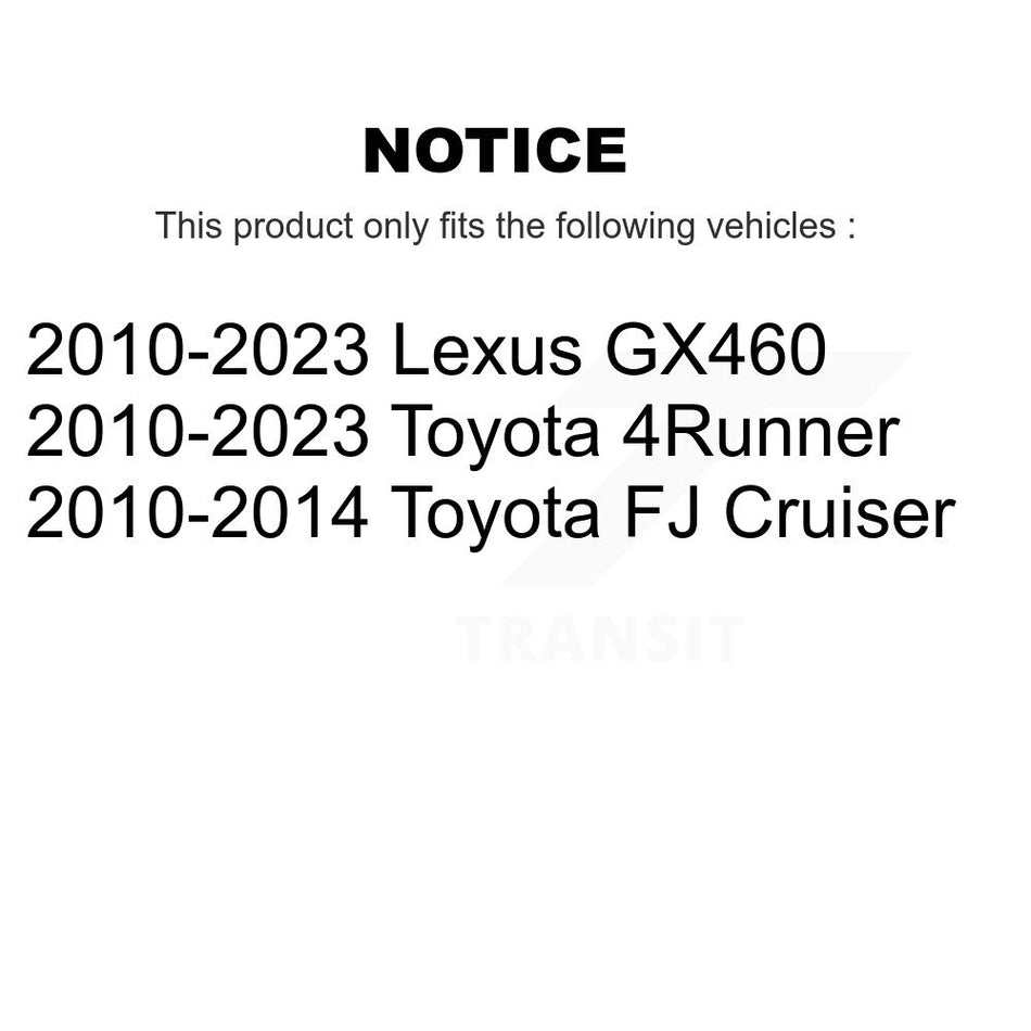 Rear Disc Brake Rotors And Ceramic Pads Kit For Toyota 4Runner Lexus GX460 FJ Cruiser K8C-102008