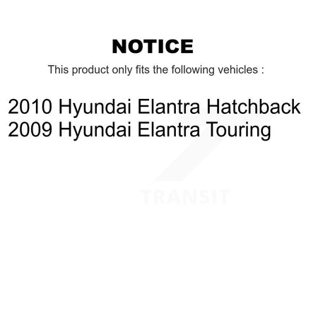 Front Rear Disc Brake Rotors Ceramic Pads And Drum Kit (9Pc) For Hyundai Elantra K8C-103330