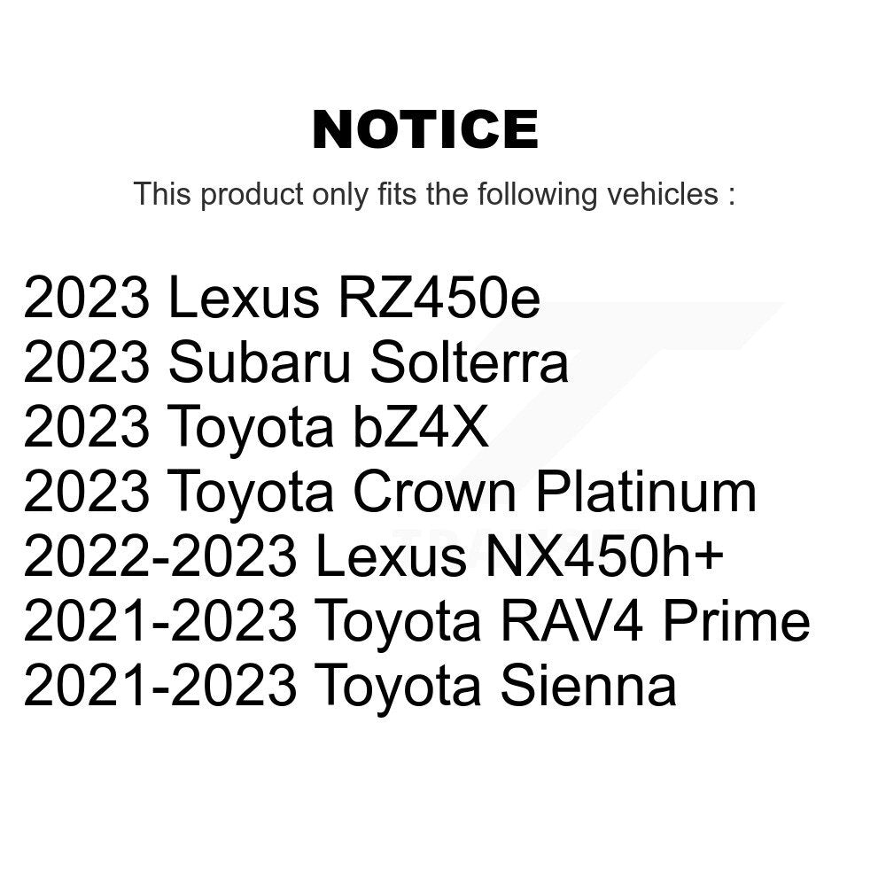 Front Rear Brake Rotors Ceramic Pad Kit For Toyota Sienna RAV4 Prime bZ4X Subaru Solterra K8C-103631