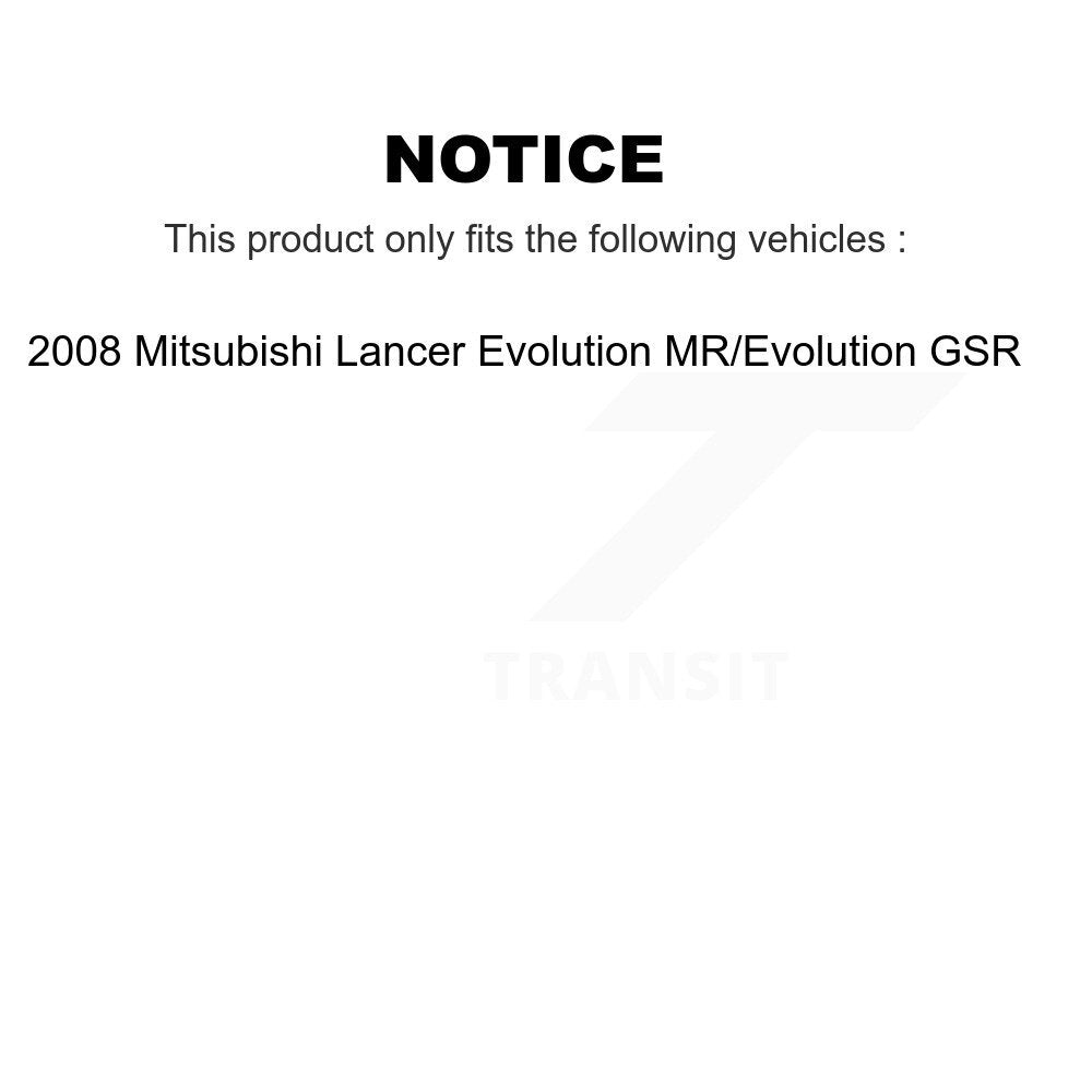 Front Rear Disc Brake Rotors Ceramic Pads And Drum Kit (9Pc) For Mitsubishi Lancer K8C-103779