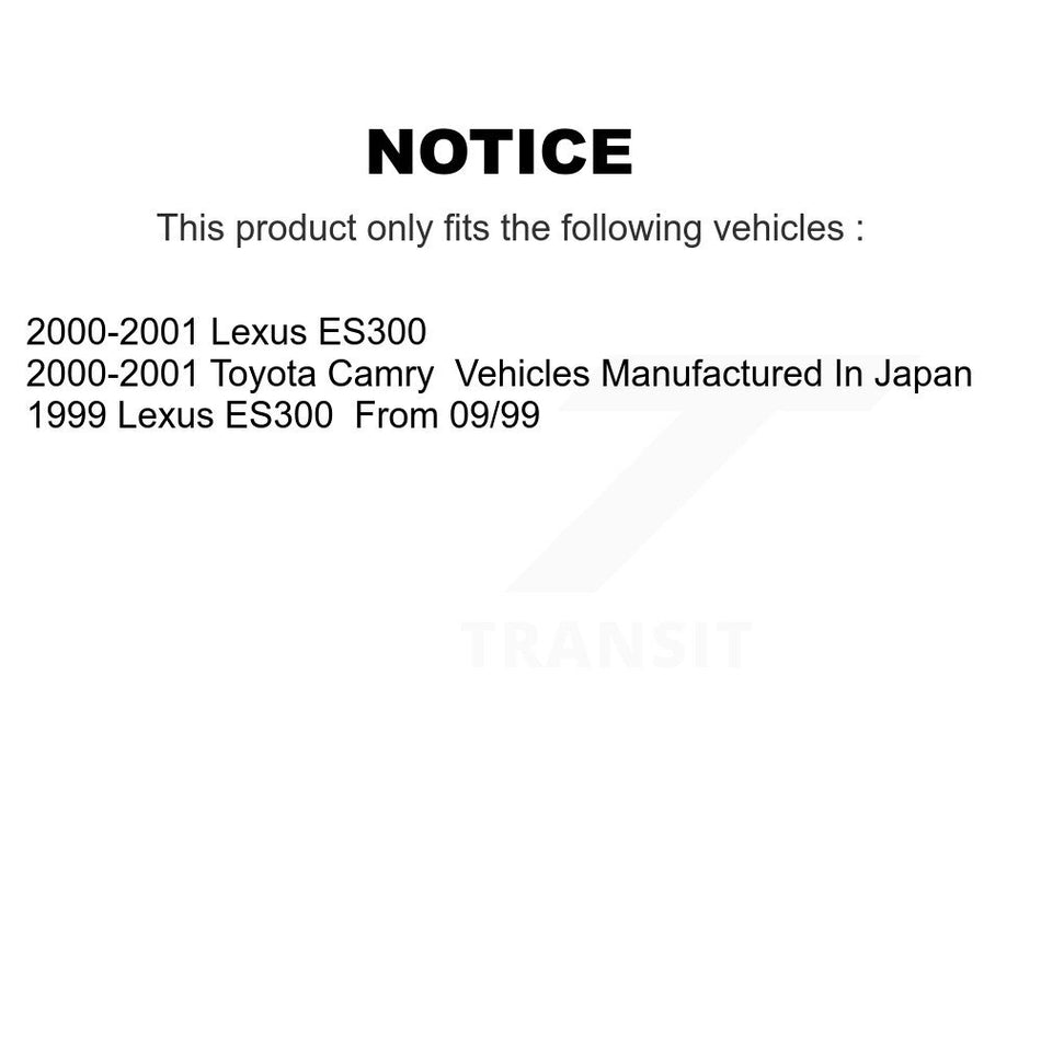 Rear Disc Rotors Ceramic Pads And Parking Brake Shoes Kit For Toyota Camry Lexus ES300 K8C-103907