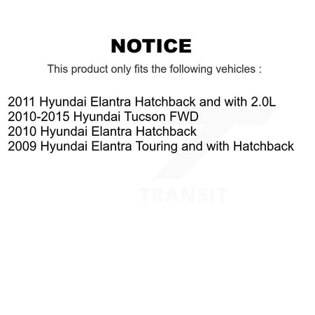 Rear Disc Rotors Ceramic Pads And Parking Brake Shoes Kit For Hyundai Tucson Elantra K8C-103934