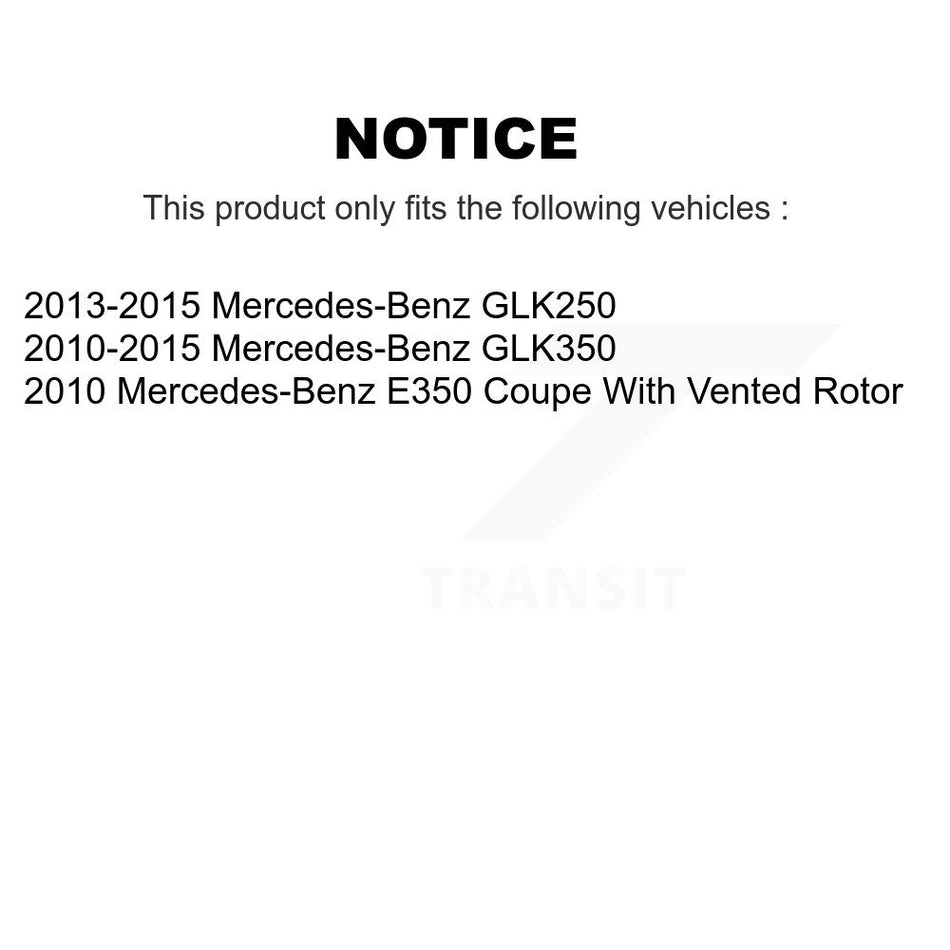 Rear Disc Brake Rotors And Semi-Metallic Pads Kit For Mercedes-Benz GLK350 E350 GLK250 K8F-101779