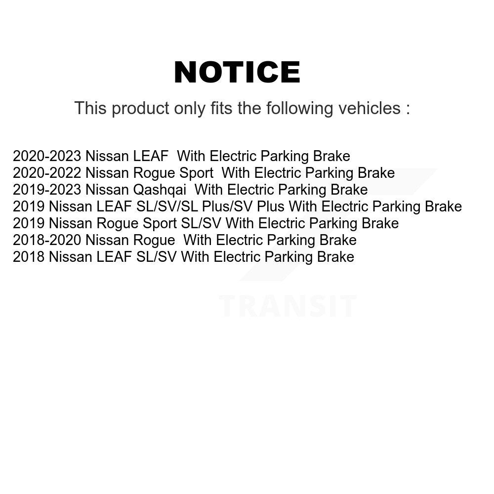 Rear Disc Brake Rotors And Semi-Metallic Pads Kit For Nissan Rogue Sport Qashqai LEAF K8F-103627