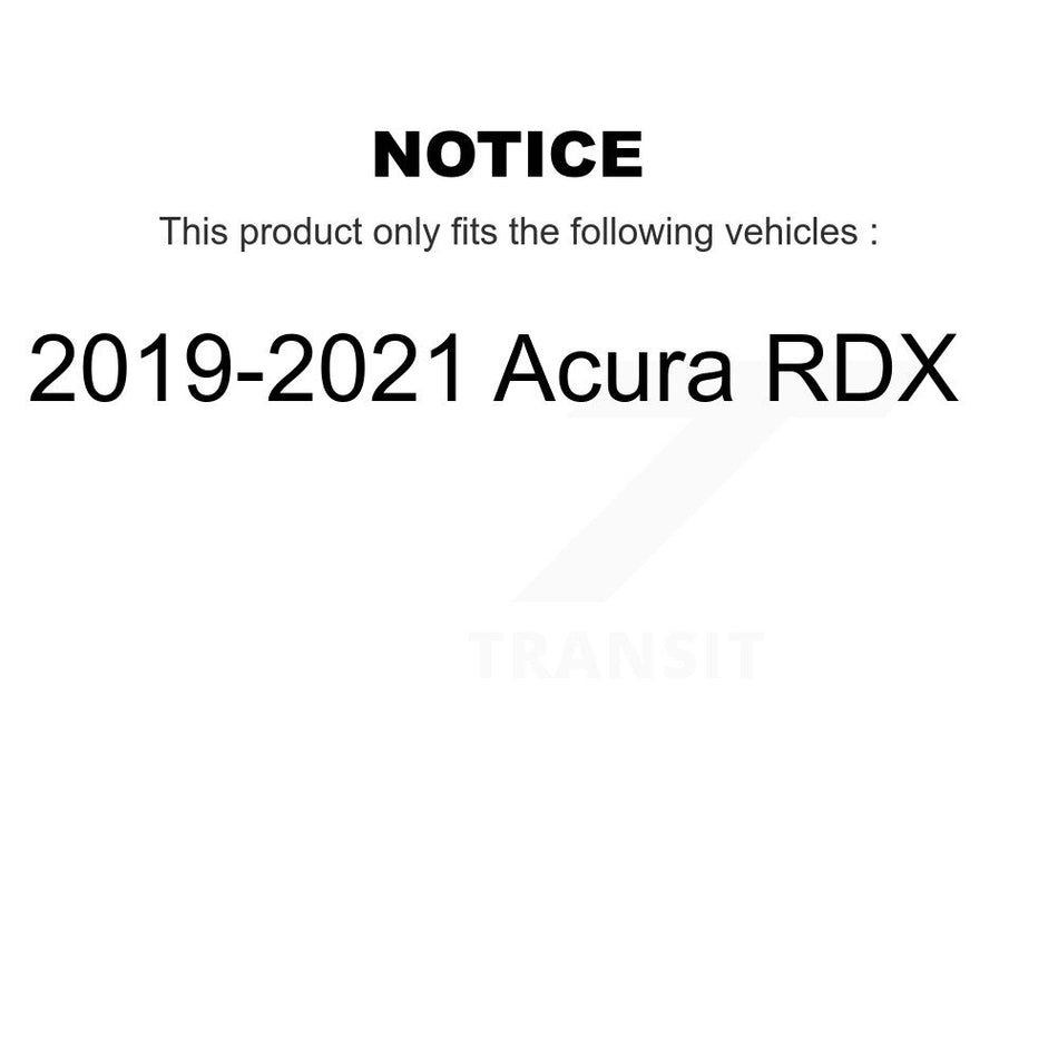 Front Rear Disc Brake Rotors And Semi-Metallic Pads Kit For 2019-2021 Acura RDX K8F-103816