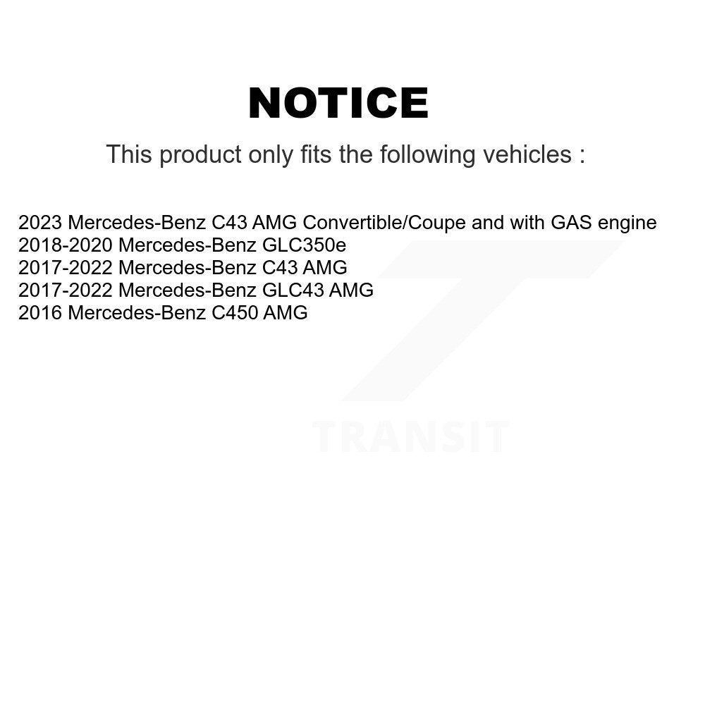 Front Rear Brake Rotor Semi-Metallic Pad Kit For Mercedes-Benz C43 AMG GLC43 C450 GLC350e K8F-104134
