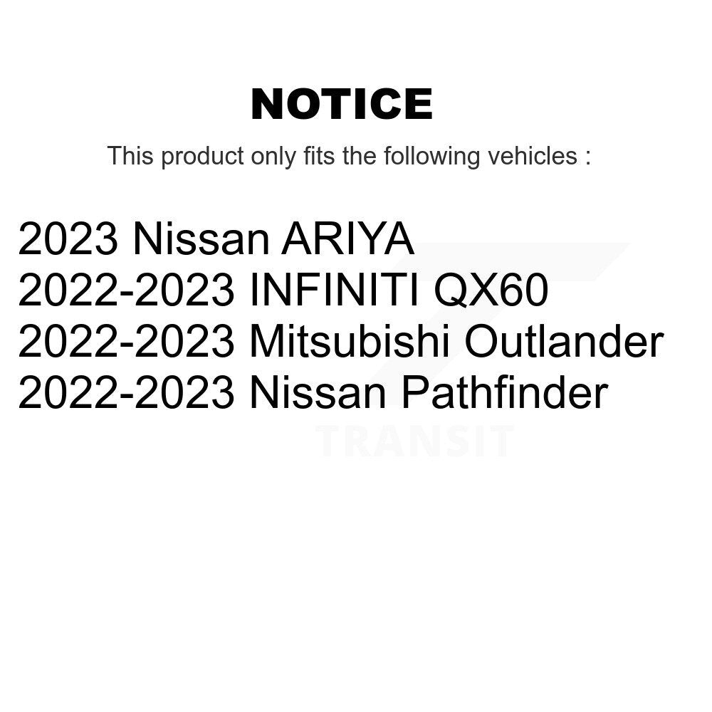 Front Brake Rotor & Semi-Metallic Pad Kit For Mitsubishi Outlander Nissan Pathfinder QX60 K8F-104267