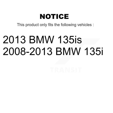 Rear Disc Rotors Semi-Metallic Pads And Parking Brake Shoes Kit For BMW 135i 135is K8F-104570